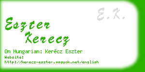 eszter kerecz business card