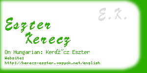 eszter kerecz business card